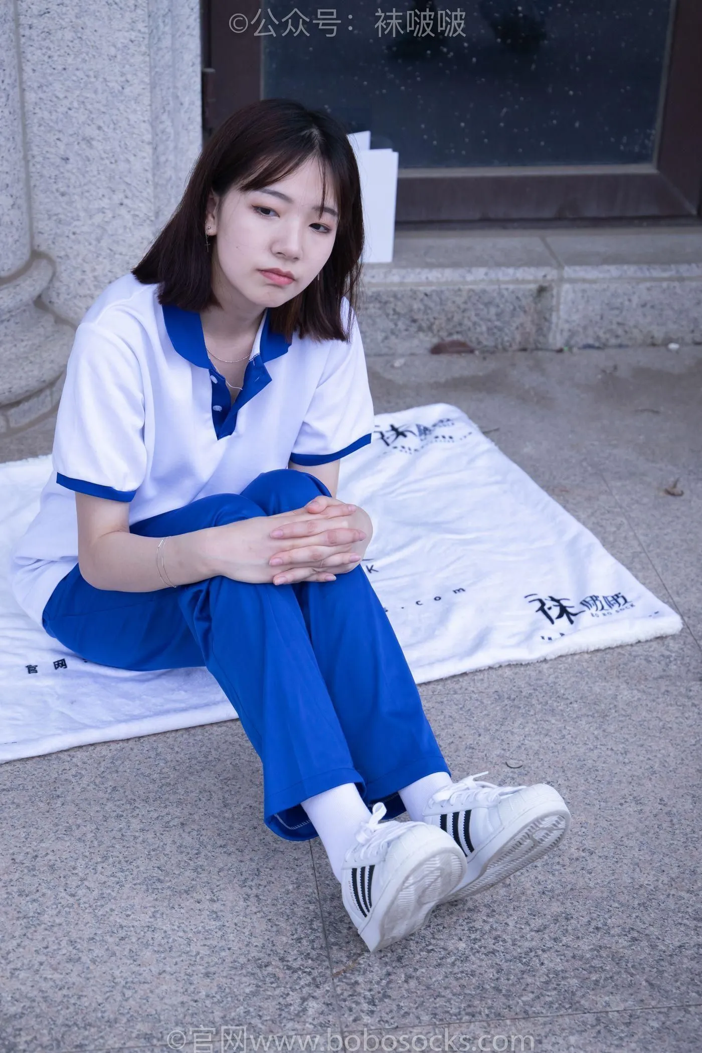 [BoBoSocks袜啵啵]NO.022 小甜豆-校服、贝壳头、白棉袜、肉丝 [140P]插图4